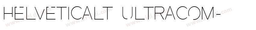HelveticaLT UltraCom字体转换